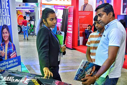 Counselor discussing with student