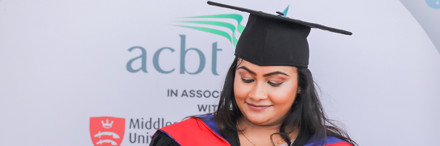 Female student graduation ceremony